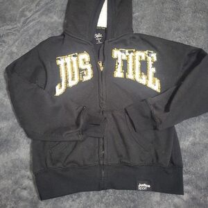 Justice Kids Black Hoodie/Jacket